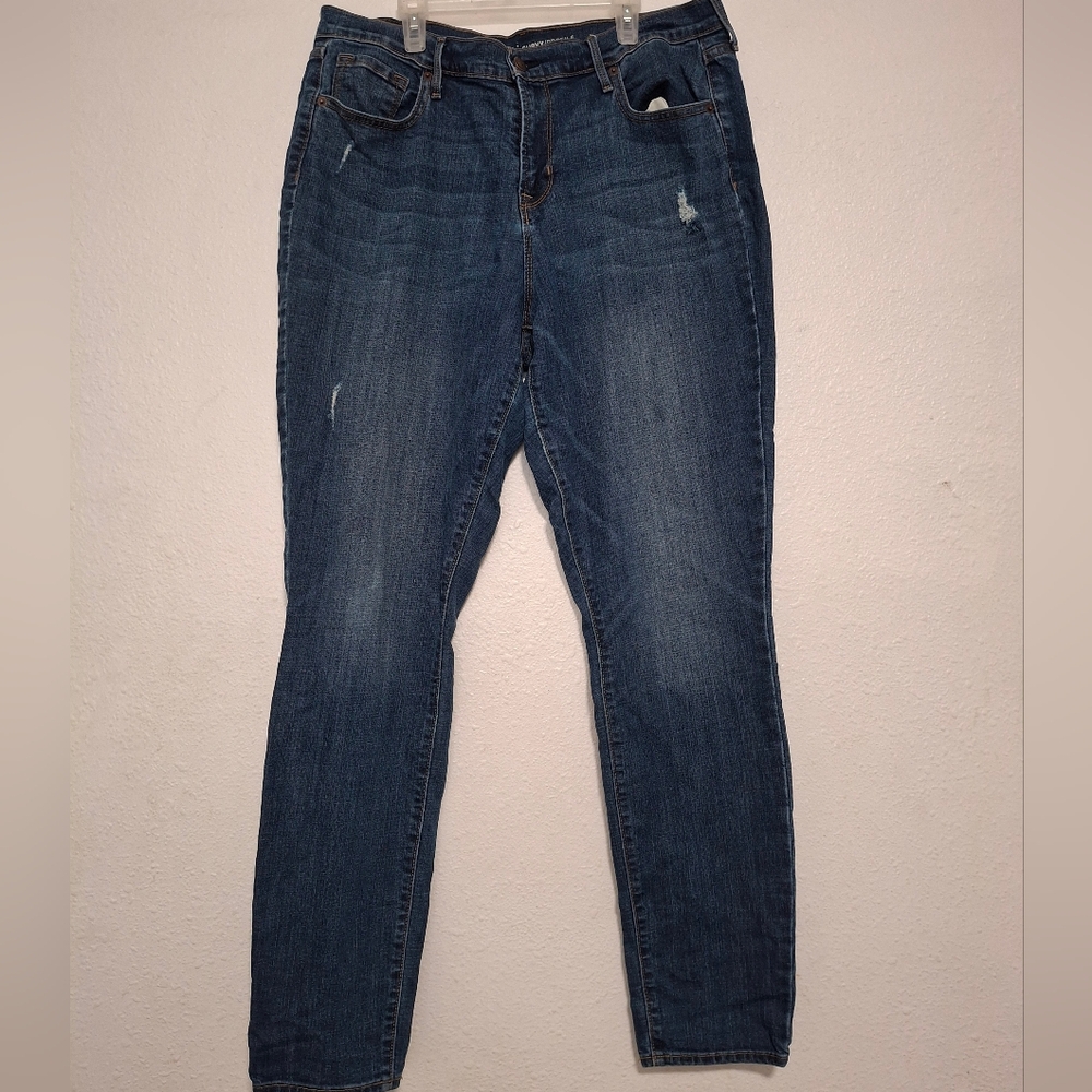 Old Navy Tall Straight Curvy Classic Blue Women's Jeans